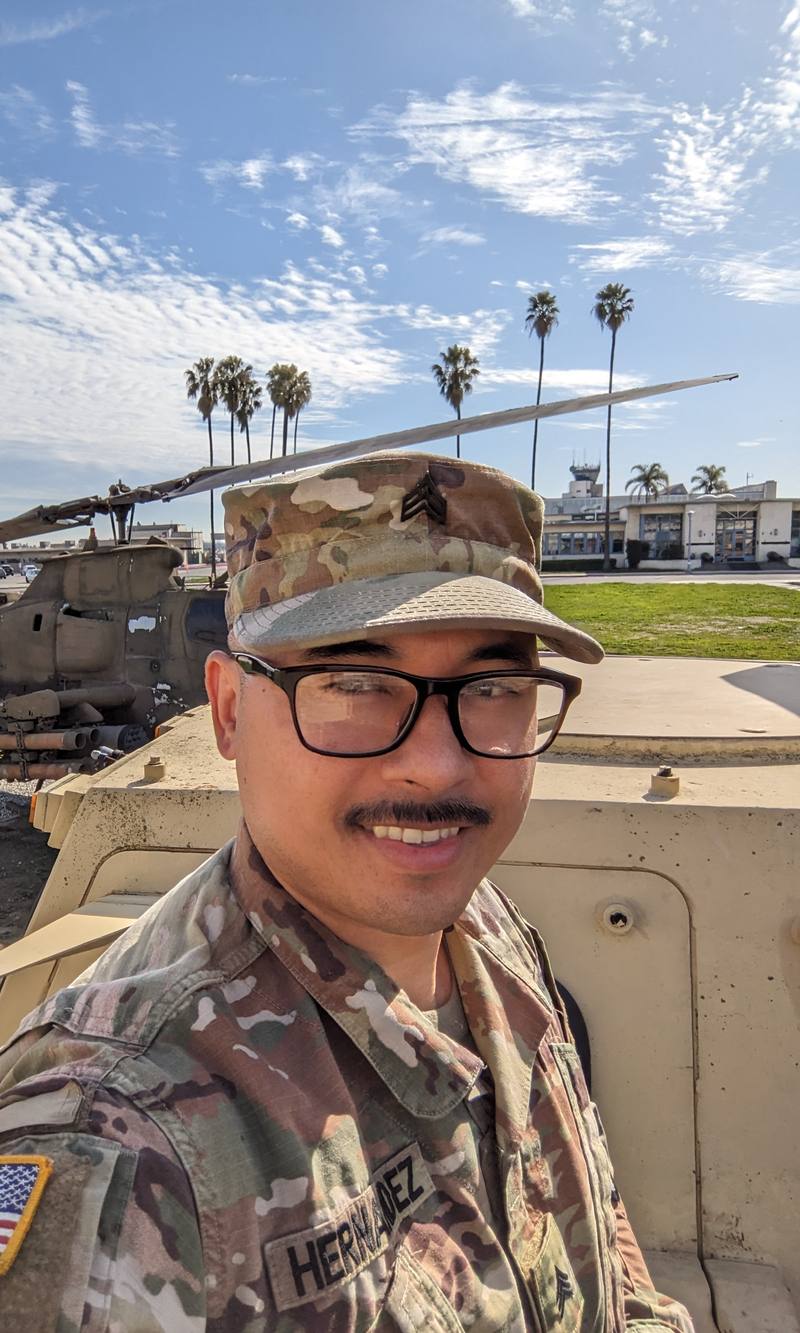 David in uniform
